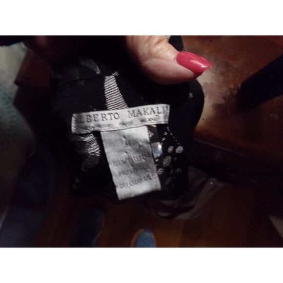 Alberto Makali black and silver jacket size M EUC 3/4 sleeves Classy‎ - Picture 7 of 7